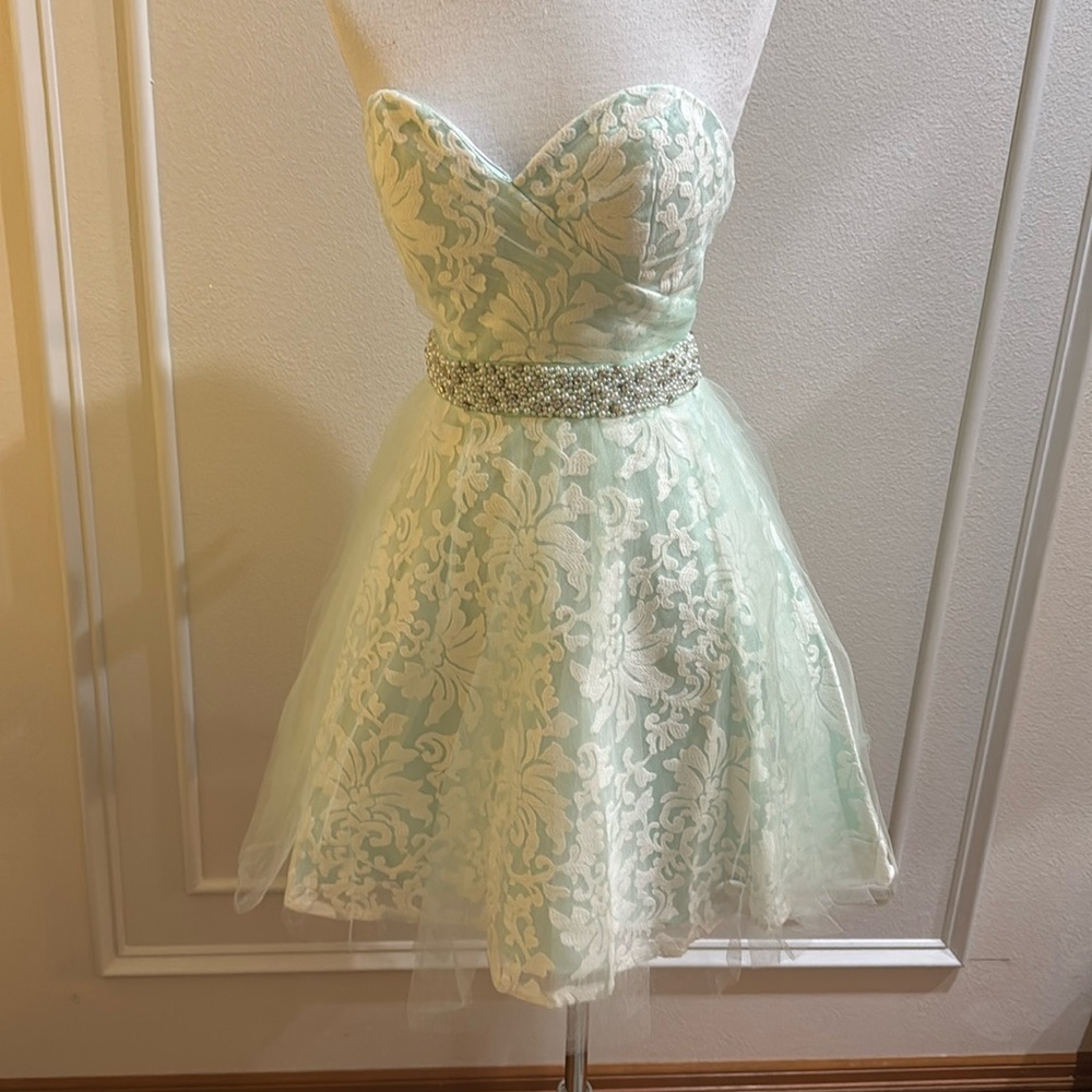 Hanna S 27020 Mint Short Dress